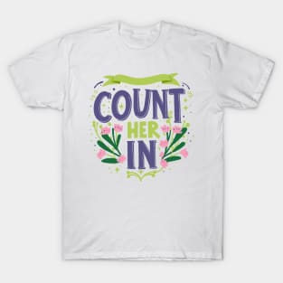 Count Her Inspire Inclusion Women's International Day 2024 T-Shirt